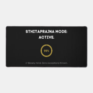 Minimalist Sthitaprajna Mode 99 Percent Tech Desk Mat