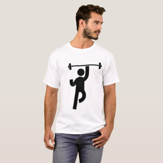Minimalist Stick Figure Icon T-shirt Be Stronger