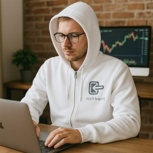Minimalist Stock Buying Modern Financial Icon  Hoodie