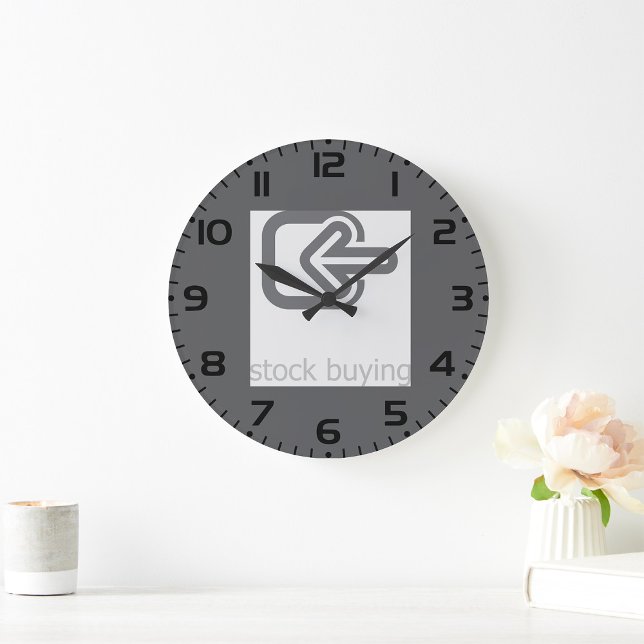 Minimalist Stock Buying Modern Financial Icon  Large Clock (Creator Uploaded)