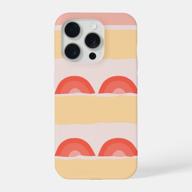 Minimalist Strawberry Cake iPhone Case (Back)