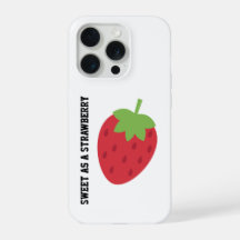 Minimalist Strawberry Pattern iPhone Case