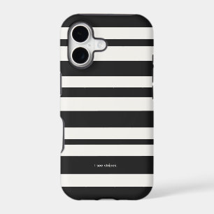Minimalist stripes of black and white