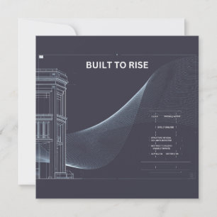 Minimalist Structure Art Holiday Card
