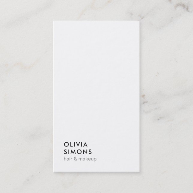 Minimalist style Business Cards (Front)