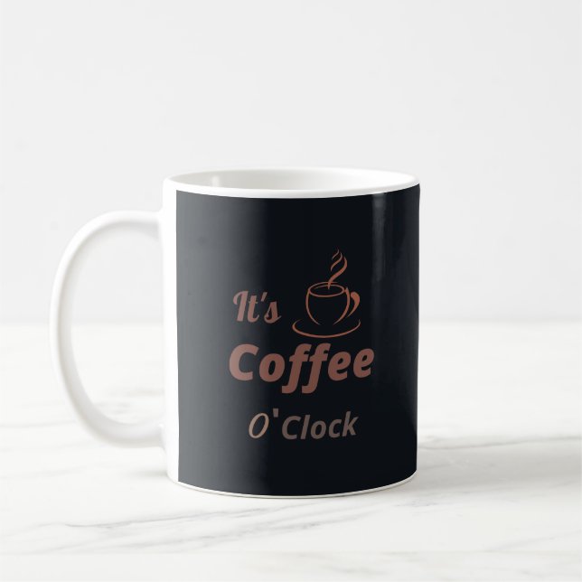 Minimalist Stylish Companion Coffee Lover Sleek Mug (Left)