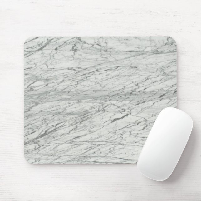 minimalist stylish modern chic grey marble mouse mat (With Mouse)