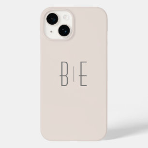 Minimalist Stylish Monogram iPhone Case