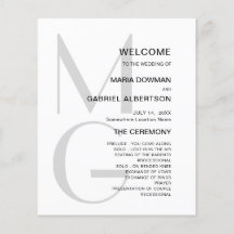 Minimalist stylish. Typography monogram Wedding Pr