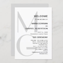 Minimalist stylish. Typography monogram Wedding
