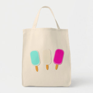Minimalist Summer Ice Cream Lollies Tote Bag