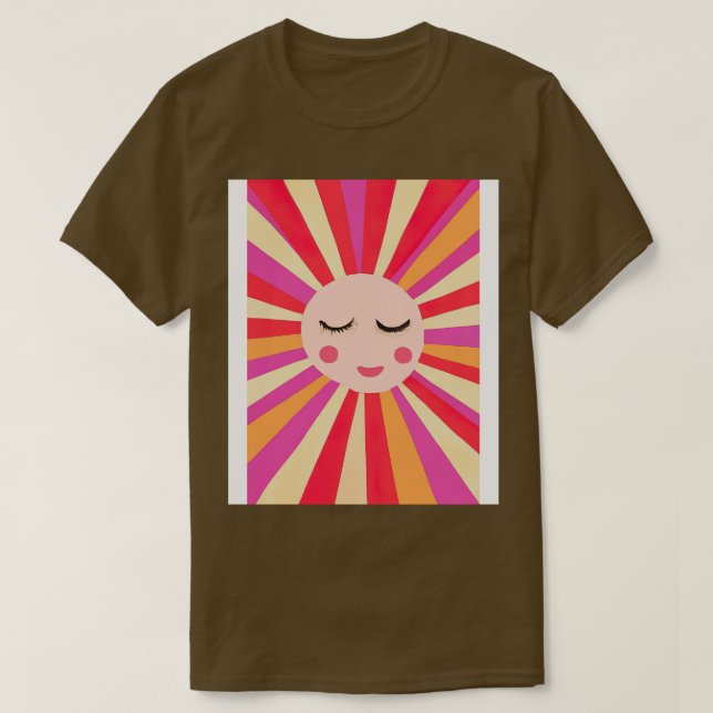 Minimalist Sun Face T-Shirt (Design Front)