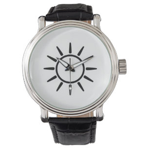 Minimalist Sun Symbol Throw Pillow Watch