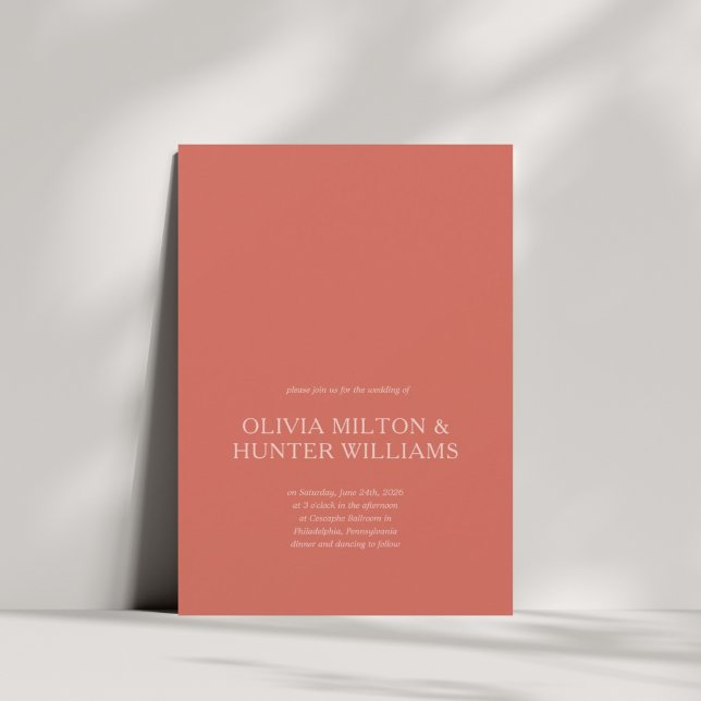 Minimalist Sunset Wedding Invitation (Creator Uploaded)
