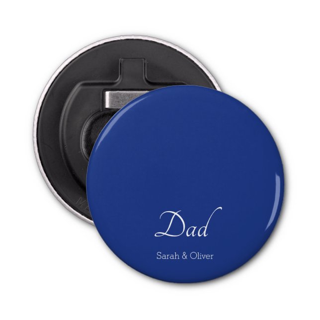 Minimalist Super Dad Bottle Opener — Personalised  (Front)