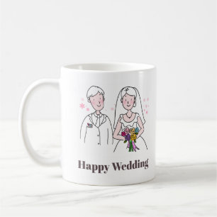 Minimalist Sweet Wedding Gift Coffee Mug