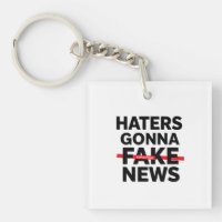 Minimalist T-Shirt Design with "Haters Gonna Fake