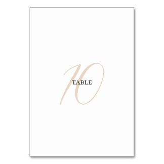 Minimalist Table Number