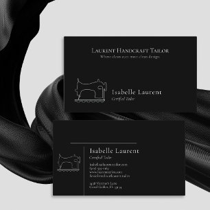 Minimalist Tailor Seamstress professional Business Card