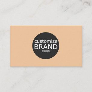 Minimalist Tan Professional Corporate Logo Business Card