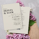 Minimalist Taupe Beig All One RSVP QR Code Wedding Invitation<br><div class="desc">A minimalist wedding invitation in light taupe beige, for the ultimate modern chic look, includes template space on the back to add wedding details and RSVP QR code to save you money on printing costs . If you need any matching designs that are not in the collection or need any...</div>