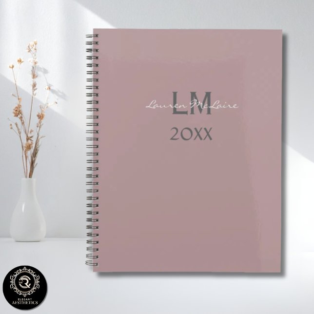 Minimalist Taupe Blush Monogram Branding Design Planner (Minimalist Blush Monogram Branding Design Planner)
