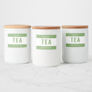 Minimalist TEA Label for Containers