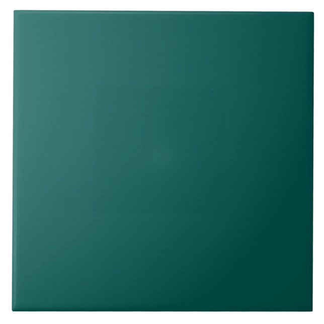 Minimalist Teal Plain Colour Tile (Front)