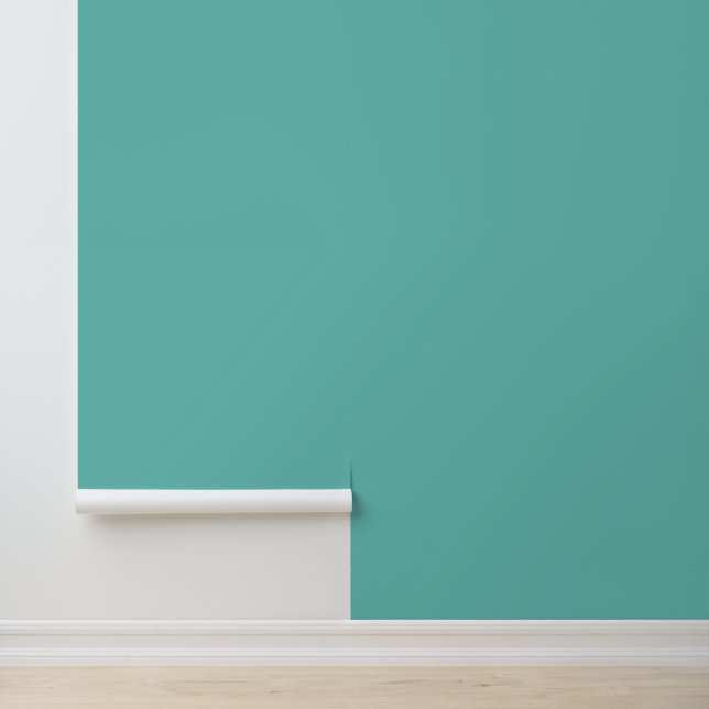 Minimalist teal plain solid simple modern elegant wallpaper (Application)