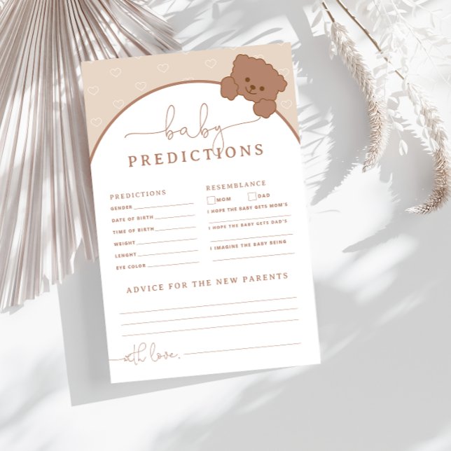 Minimalist Teddy Bear Predictions and Advice Game (Creator Uploaded)