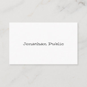 Minimalist Template Professional Modern Script Business Card