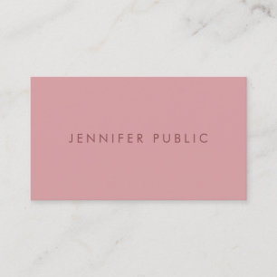 Minimalist Template Trend Colours Modern Elegant Business Card