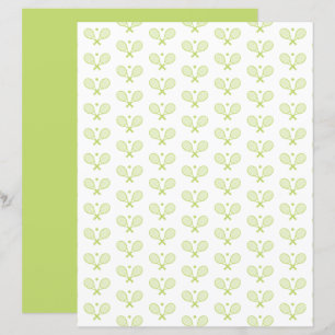 Minimalist Tennis Pattern Scrapbook Paper