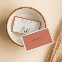 Minimalist Terracotta Boho Modern Trendy Unique