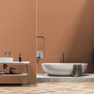 Minimalist terracotta clay solid plain modern chic wallpaper