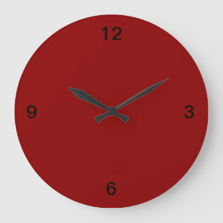 Minimalist. Terracotta. Large Clock