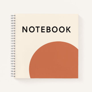 Minimalist Terracotta Notebook
