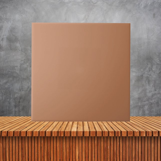 Minimalist terracotta solid brown earthy  plain tile (Creator Uploaded)