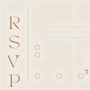 Minimalist Terracotta Wedding Invitation   Modern