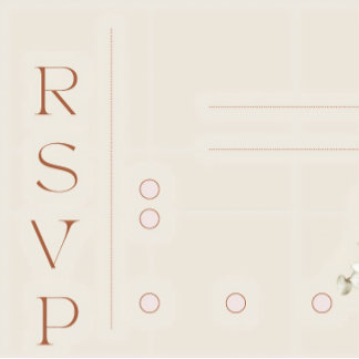 Minimalist Terracotta Wedding Invitation | Modern