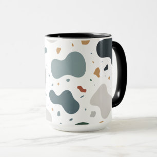 Minimalist Terrazzo Style Custom Fabric, Wallpaper Mug