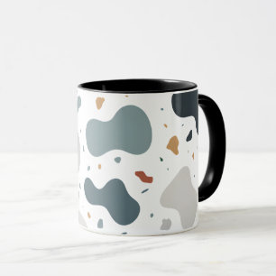 Minimalist Terrazzo Style Custom Fabric, Wallpaper Mug