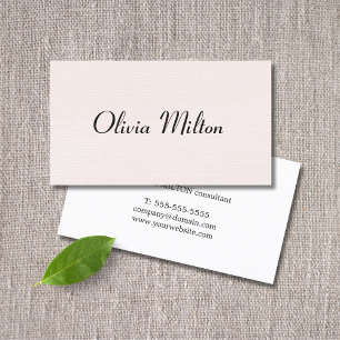 Minimalist Texture Pastel Bold Networking Business Card