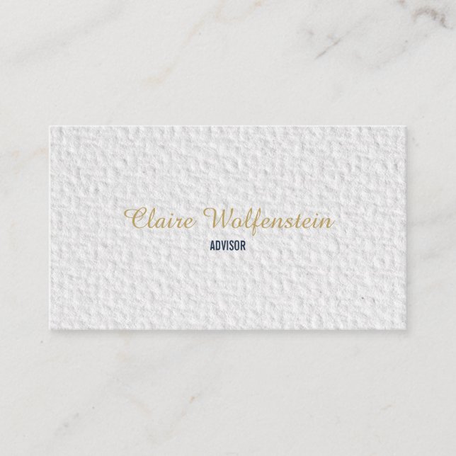 Minimalist Textured watercolour Professional Business Card (Front)