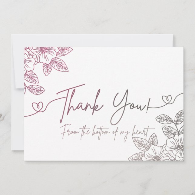 Minimalist Thank You Card (Front)