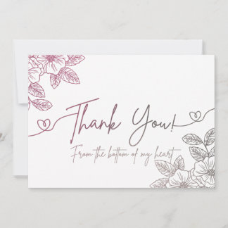 Minimalist Thank You Card
