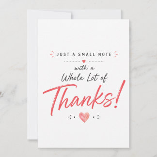 Minimalist Thank You Card