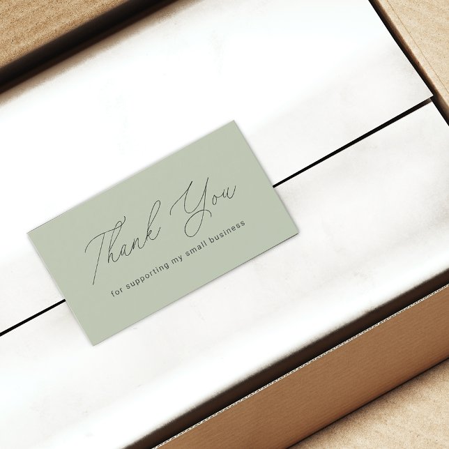 Minimalist Thank You For Supporting Small QR Code Business Card (Minimalist Thank You For Supporting Small QR Code Business Card)