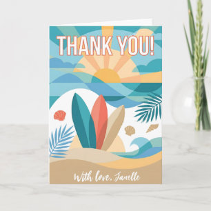 Minimalist Thank You Simple Black Modern gift Card
