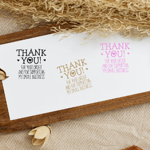 Minimalist Thank You, Small Business  Rubber Stamp